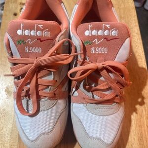 Diadora N.9000 Coral and White Men’s Sneakers